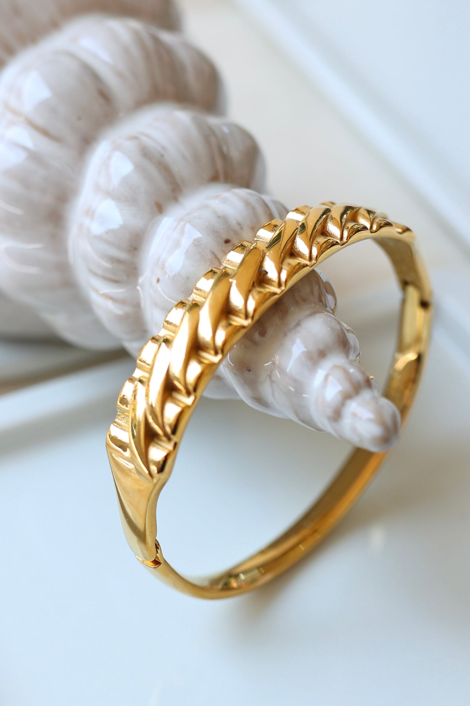 Braided Gold Çelik Kelepçe