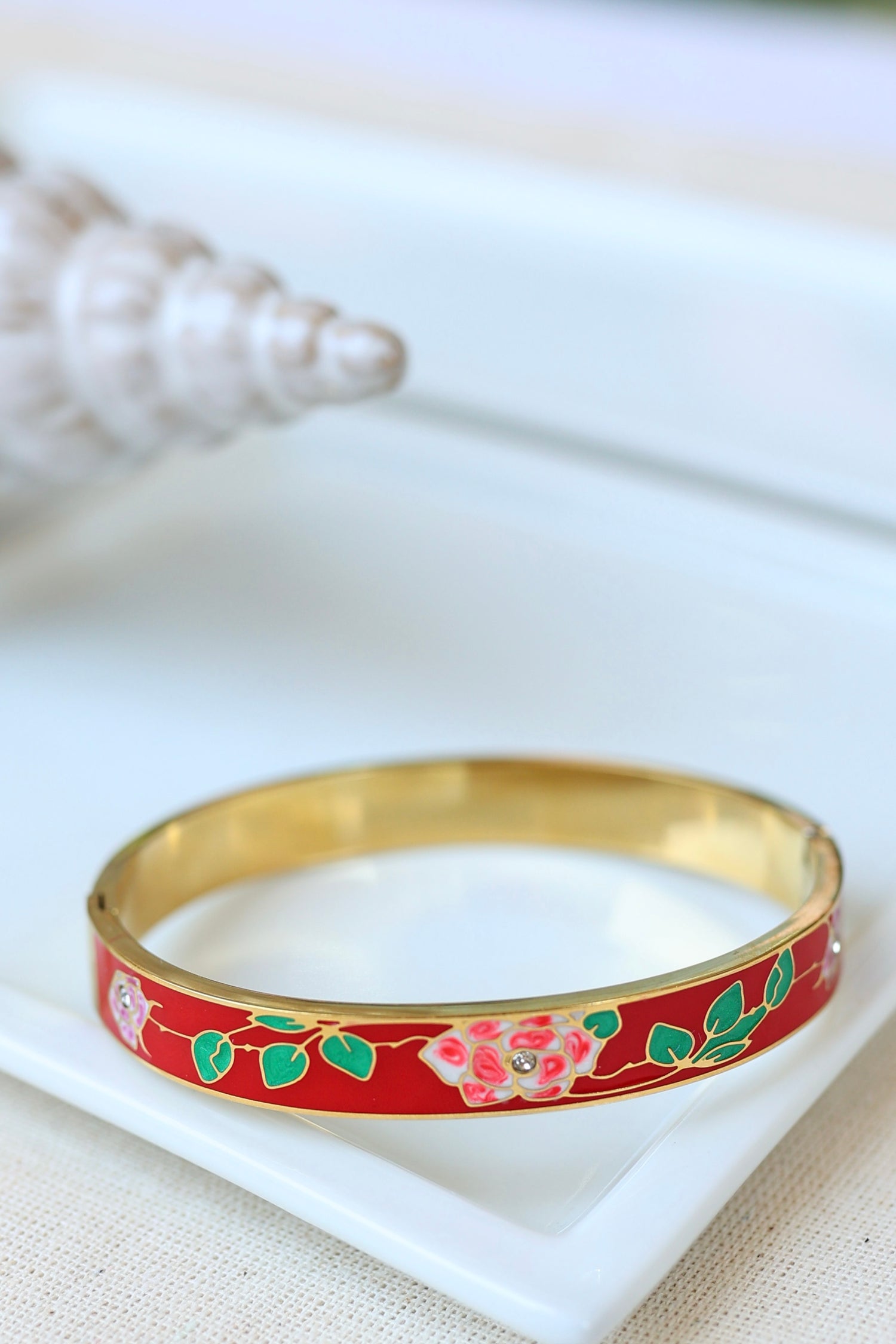 Flora Rouge Çelik Kelepçe