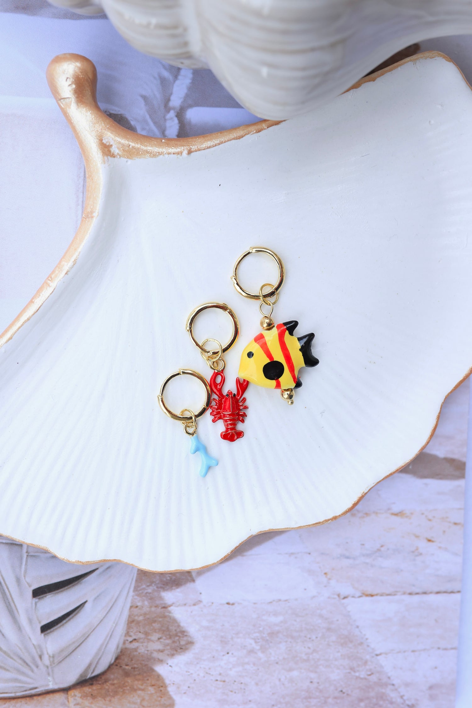 Üçlü Set Balık Küpe